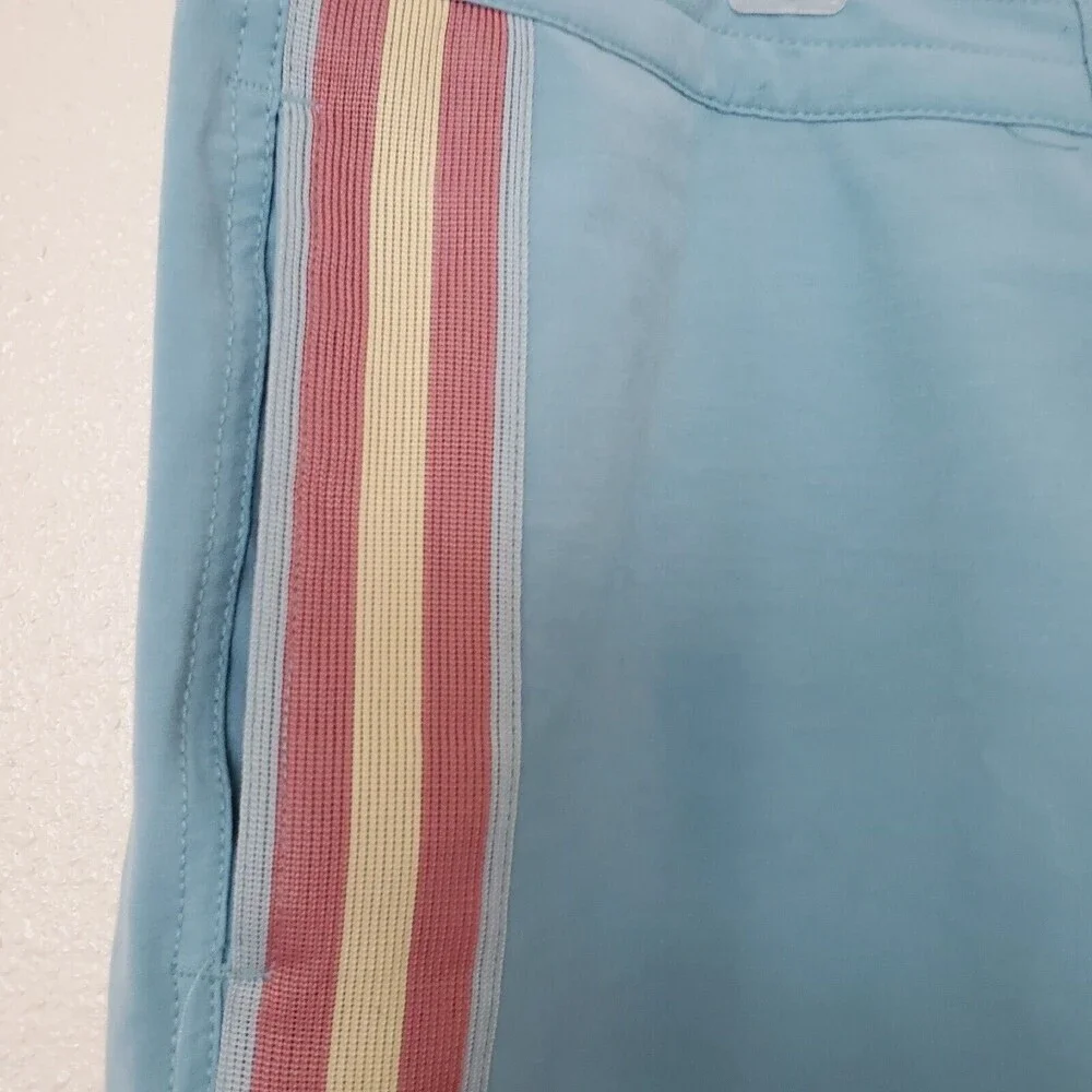 Faherty Men's Retro Board Shorts Swim Surf Stripe Blue Size 42 $98